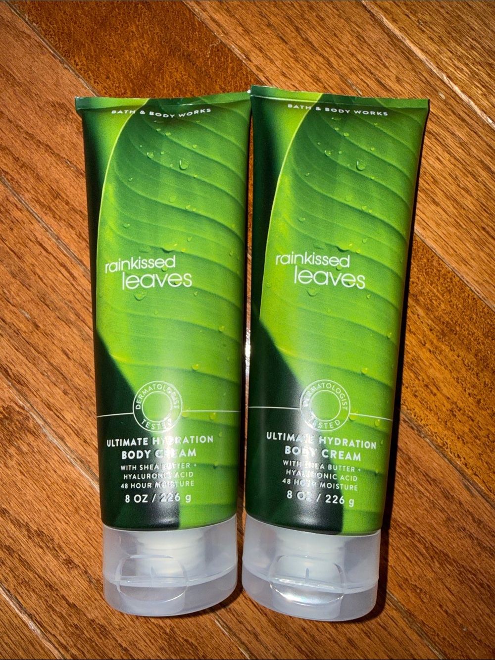 BBW 2pc Rainkissed Leaves Ultimate Body Cream